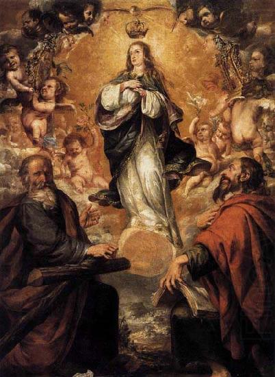 unknow artist Virgin of the Immaculate Conception with Sts Andrew and John the Baptist china oil painting image